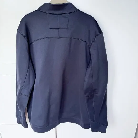 Nike Mens Black 1/4 Zip Fleece Pullover Golf Dri‎ Fit Men's LARGE - Picture 5 of 7